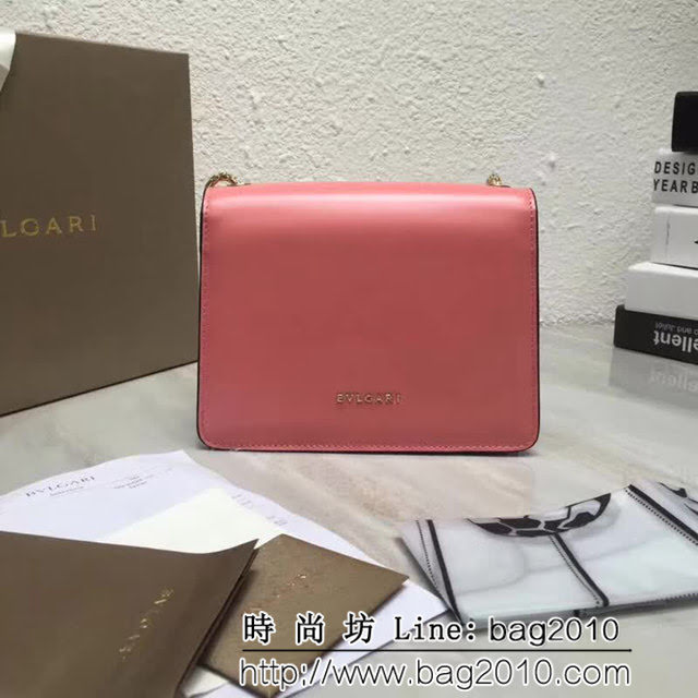 BVLGARI寶格麗 Serpenti Forever小牛皮翻蓋包 鏈條單肩斜挎包 285884 FYD1081